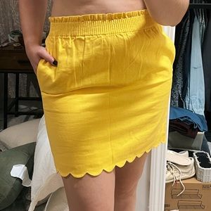 J. Crew | scallop mini skirt